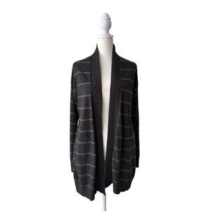 Eileen Fisher Gray Striped Cardigan